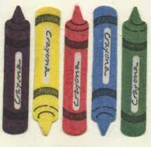 Load image into Gallery viewer, Wholesale - Roll of Furrie Stickers - Crayons