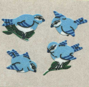 Wholesale - Pack of 12 Furrie Stickers - Blue Birds