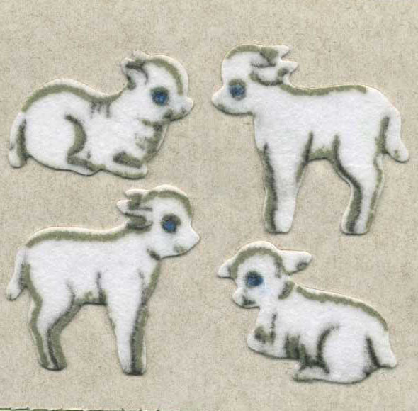 Wholesale - Roll of Furrie Stickers - Lambs