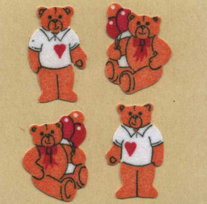 Wholesale - Roll of Furrie Stickers - Teddies In T-Shirts