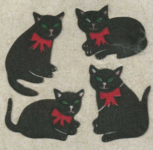 Wholesale - Pack of 12 Furrie Stickers - Black Cats