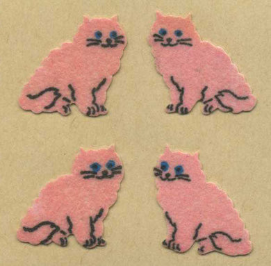 Wholesale - Roll of Furrie Stickers - Pink Cats