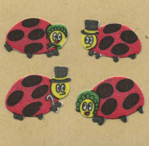 Wholesale - Pack of 12 Furrie Stickers - Ladybirds