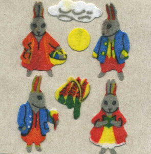 Wholesale - Pack of 12 Furrie Stickers - Rabbits