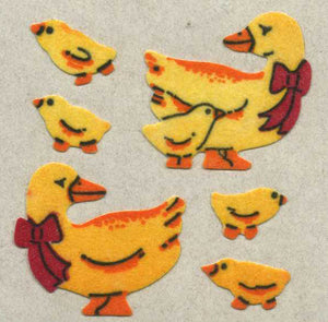 Wholesale - Roll of Furrie Stickers - Duck Family