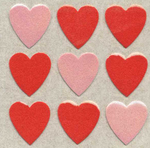 Wholesale - Roll of Furrie Stickers - Red Hearts