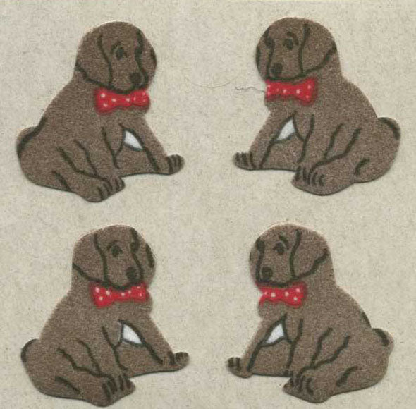 Wholesale - Roll of Furrie Stickers - Puppies Sitting