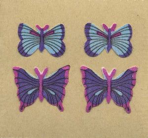 Wholesale - Pack of 12 Furrie Stickers - Blue Butterflies