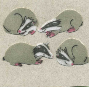 Wholesale - Pack of 12 Furrie Stickers - Badgers