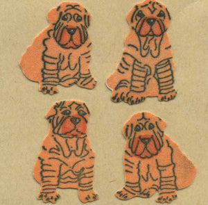 Wholesale - Pack of 12 Furrie Stickers - Shar Peis