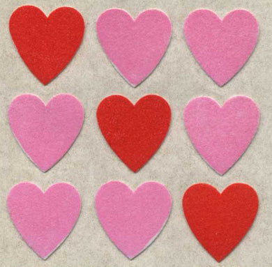 Wholesale - Roll of Furrie Stickers - Pink Hearts