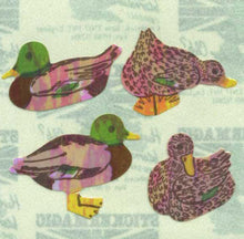Load image into Gallery viewer, Wholesale - Pack of 12 Pearlie Stickers - Mallard Ducks