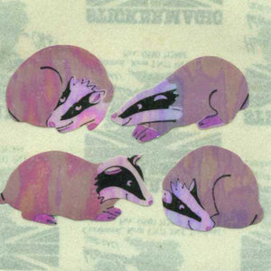 Wholesale - Pack of 12 Pearlie Stickers - Badgers