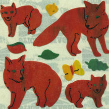 Load image into Gallery viewer, Wholesale - Roll of Pearlie Stickers - Foxes