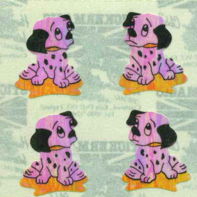 Roll of Pearlie Stickers - Dalmatian Puppies