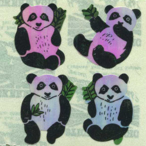 Wholesale - Pack of 12 Pearlie Stickers - Pandas