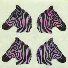 Load image into Gallery viewer, Wholesale - Pack of 12 Pearlie Stickers - Zebras