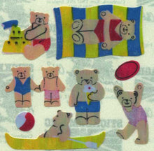 Load image into Gallery viewer, Wholesale - Pack of 12 Pearlie Stickers - Micro Seaside Teds