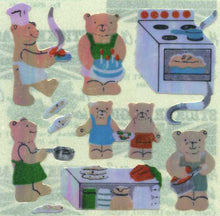 Load image into Gallery viewer, Wholesale - Roll of Pearlie Stickers - Micro Teddy Kitchen