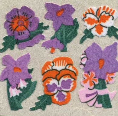 Wholesale - Roll of Furrie Stickers - Pansies