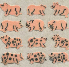 Load image into Gallery viewer, Wholesale - Roll of Furrie Stickers - Micro Pigs