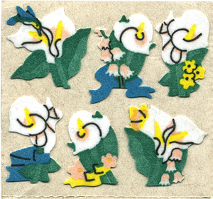 Roll of Stickers - Lilies