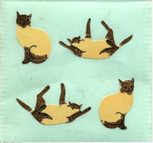 Load image into Gallery viewer, Pack of Paper Stickers - Funny Cats