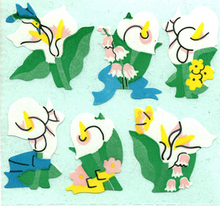 Load image into Gallery viewer, Wholesale - Roll of Stickers - Lilies