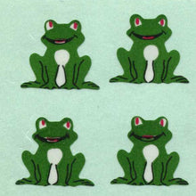 Load image into Gallery viewer, Wholesale - Roll of Paper Stickers - Frogs Sitting