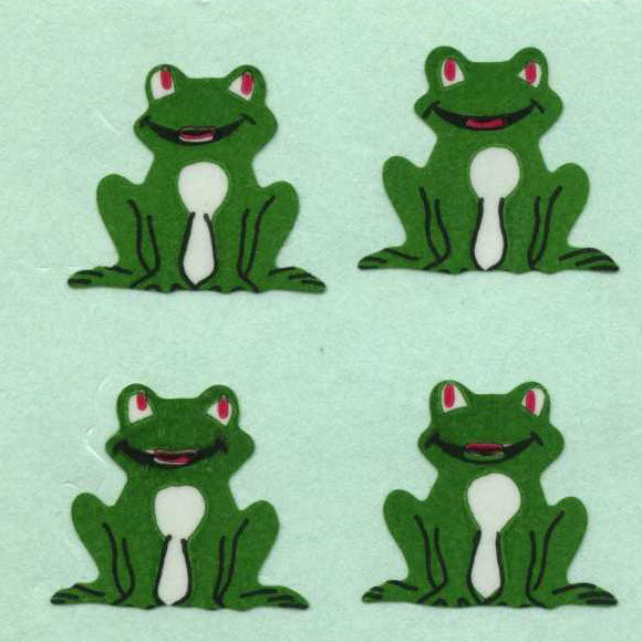 Wholesale - Roll of Paper Stickers - Frogs Sitting