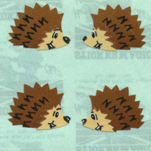 Wholesale - Pack of 12 Paper Stickers - Hedgehogs