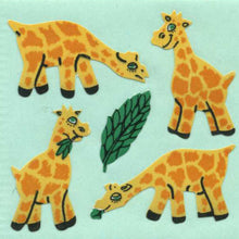 Load image into Gallery viewer, Wholesale - Pack of 12 Paper Stickers - Giraffes