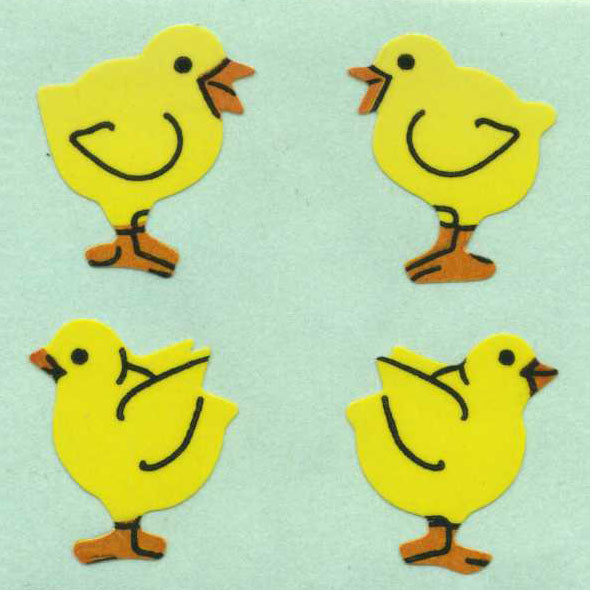 Wholesale - Roll of Paper Stickers - Chicks