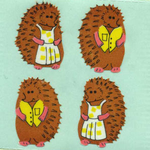 Wholesale - Pack of 12 Paper Stickers - Mr & Mrs Hedgehog