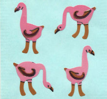 Load image into Gallery viewer, Wholesale - Pack of 12 Paper Stickers - Flamingoes