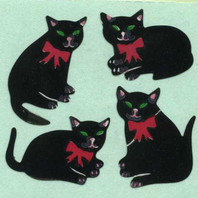 Wholesale - Roll of Paper Stickers - Black Cats