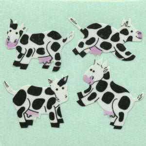 Wholesale - Pack of 12 Paper Stickers - Cows