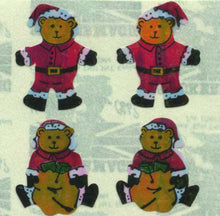 Load image into Gallery viewer, Wholesale - Pack of 12 Pearlie Stickers - Santa Bears