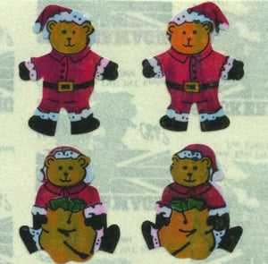 Wholesale - Pack of 12 Pearlie Stickers - Santa Bears