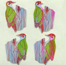 Load image into Gallery viewer, Wholesale - Pack of 12 Pearlie Stickers - Woodpeckers