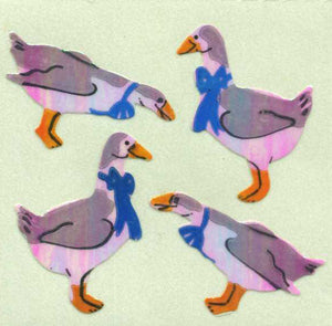 Wholesale - Roll of Pearlie Stickers - Geese