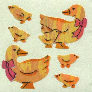 Wholesale - Pack of 12 Pearlie Stickers - Duck Family