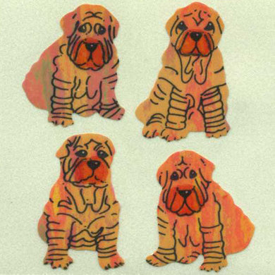 Wholesale - Roll of Pearlie Stickers - Shar Peis