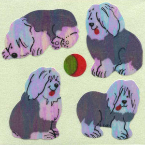 Wholesale - Pack of 12 Pearlie Stickers - Sheepdog Puppies