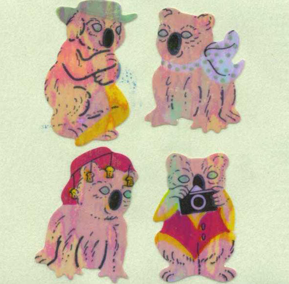 Wholesale - Roll of Pearlie Stickers - Koala Characters