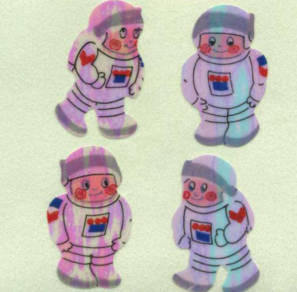 Wholesale - Roll of Pearlie Stickers - Young Astronauts