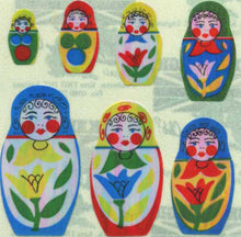 Load image into Gallery viewer, Wholesale - Pack of 12 Pearlie Stickers - Russian Dolls