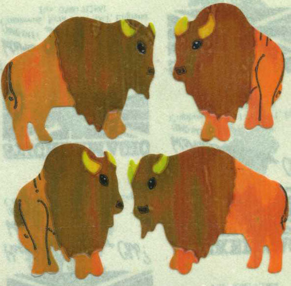 Wholesale - Roll of Pearlie Stickers - Buffaloes