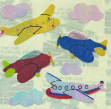 Load image into Gallery viewer, Wholesale - Pack of 12 Pearlie Stickers - Aeroplanes