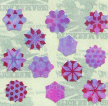 Load image into Gallery viewer, Wholesale - Pack of 12 Pearlie Stickers - Snowflakes